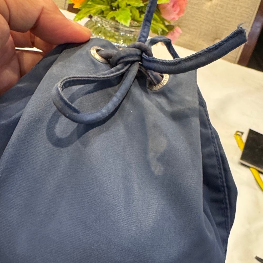 Authentic Prada Midnight Blue Drawstring Pouch - image 7
